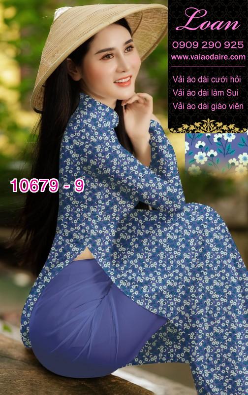 Vải áo dài hoa nhí