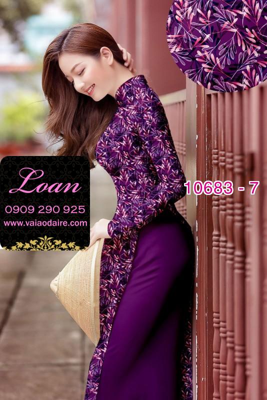 Vải áo dài hoa toàn thân