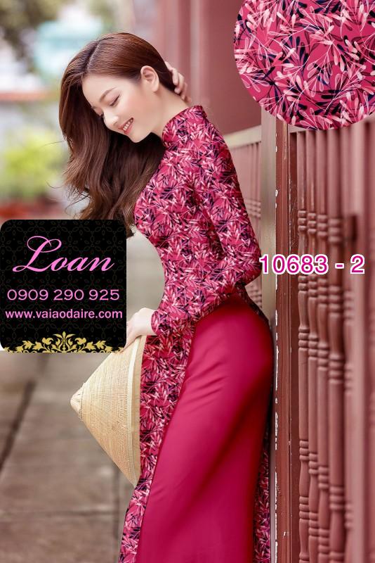 Vải áo dài hoa toàn thân
