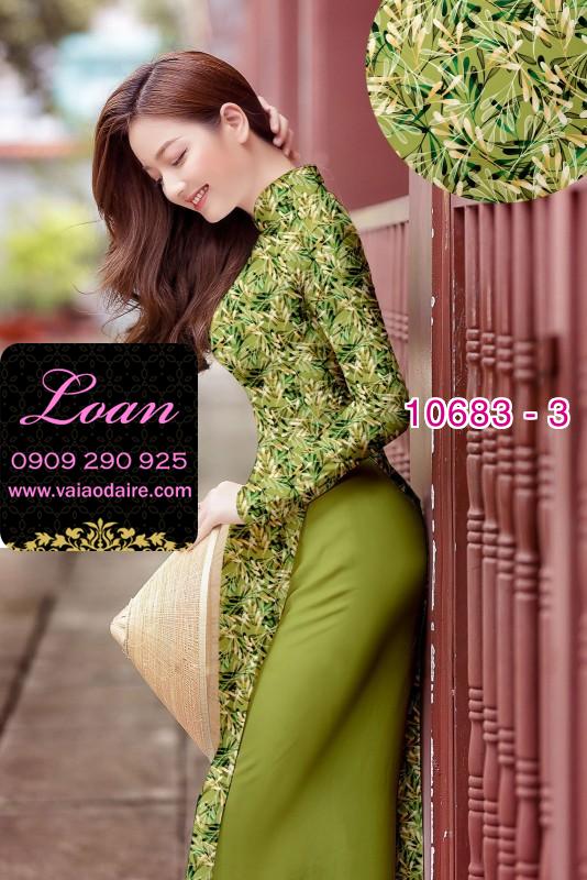 Vải áo dài hoa toàn thân