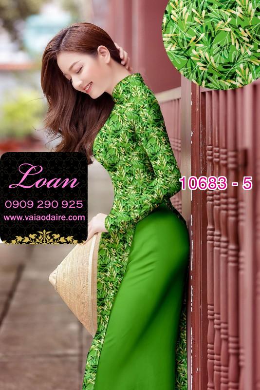Vải áo dài hoa toàn thân