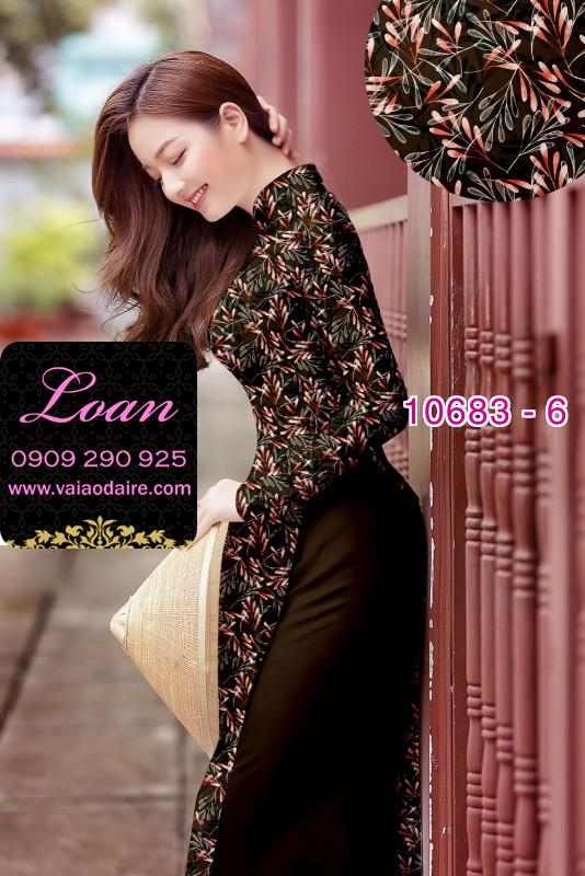 Vải áo dài hoa toàn thân