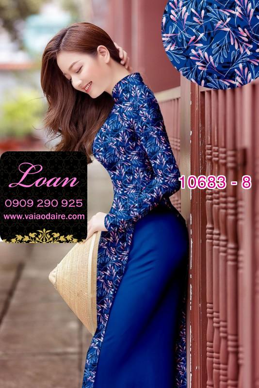 Vải áo dài hoa toàn thân