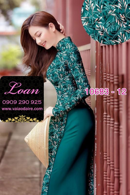 Vải áo dài hoa toàn thân