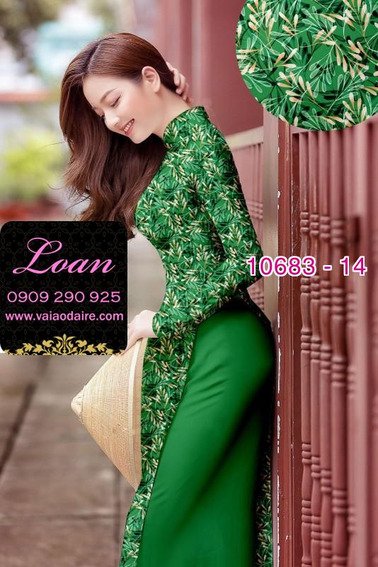 Vải áo dài hoa toàn thân