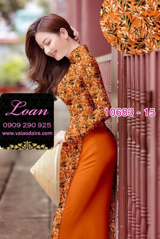 Vải áo dài hoa toàn thân