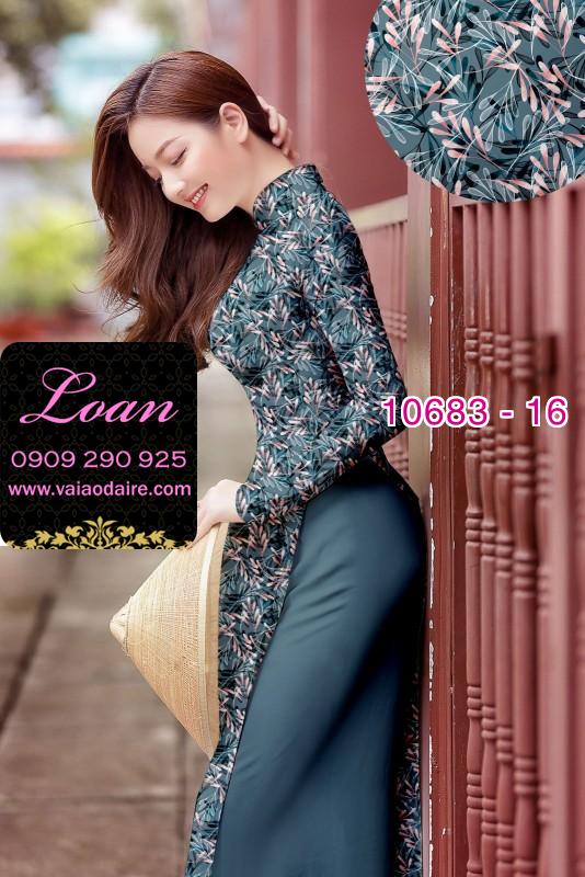 Vải áo dài hoa toàn thân