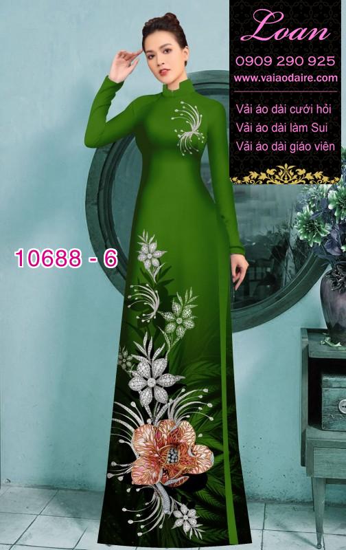 Vải áo dài hoa 3D Vải áo dài hoa 3D