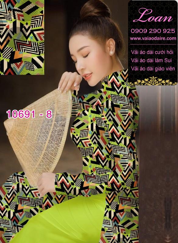 Vải áo dài hoa văn nguyên áo