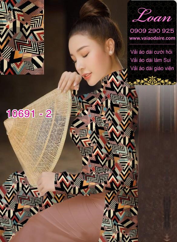 Vải áo dài hoa văn nguyên áo