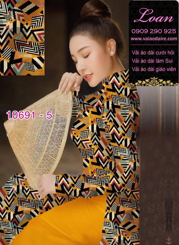 Vải áo dài hoa văn nguyên áo