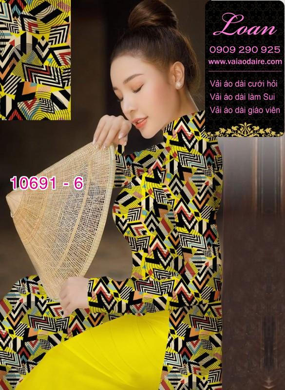 Vải áo dài hoa văn nguyên áo