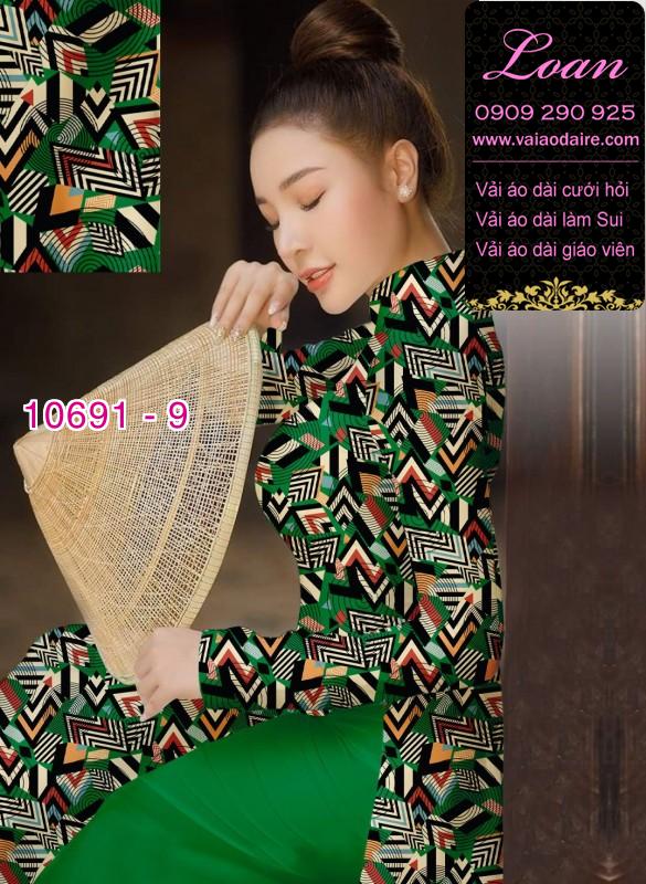 Vải áo dài hoa văn nguyên áo