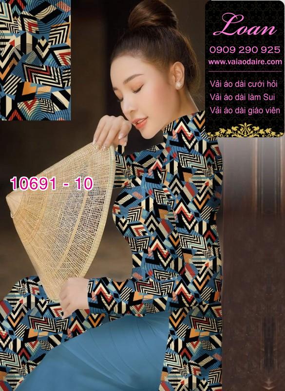Vải áo dài hoa văn nguyên áo