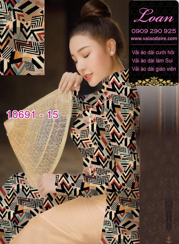 Vải áo dài hoa văn nguyên áo