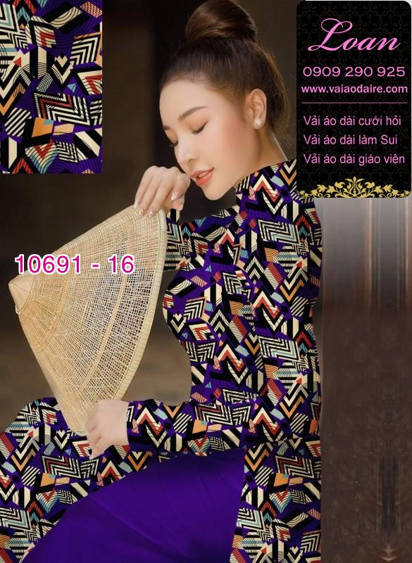 Vải áo dài hoa văn nguyên áo