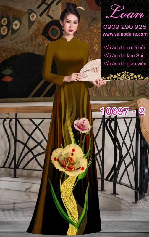 Vải áo dài hoa nhí Vải áo dài hoa nhí