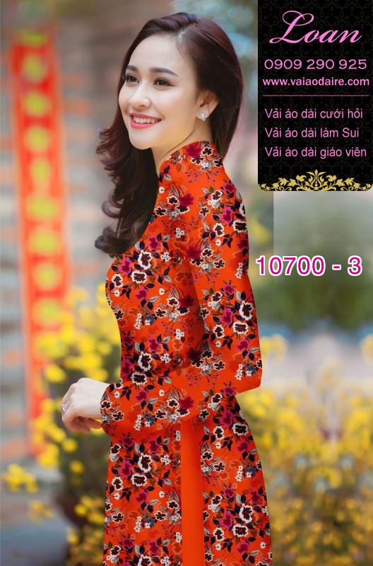 Vải áo dài hoa nhí