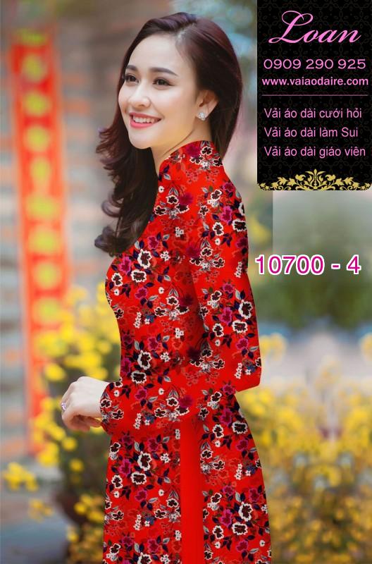 Vải áo dài hoa nhí