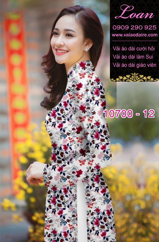 Vải áo dài hoa nhí