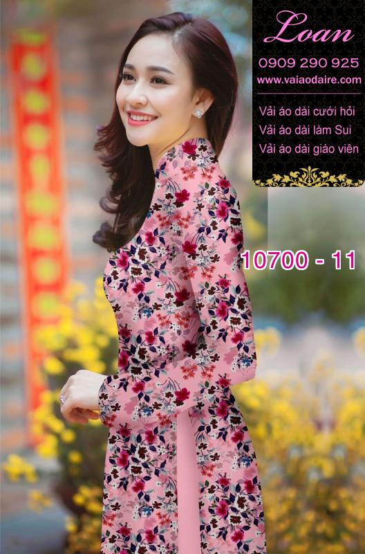 Vải áo dài hoa nhí