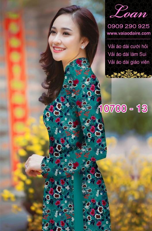 Vải áo dài hoa nhí