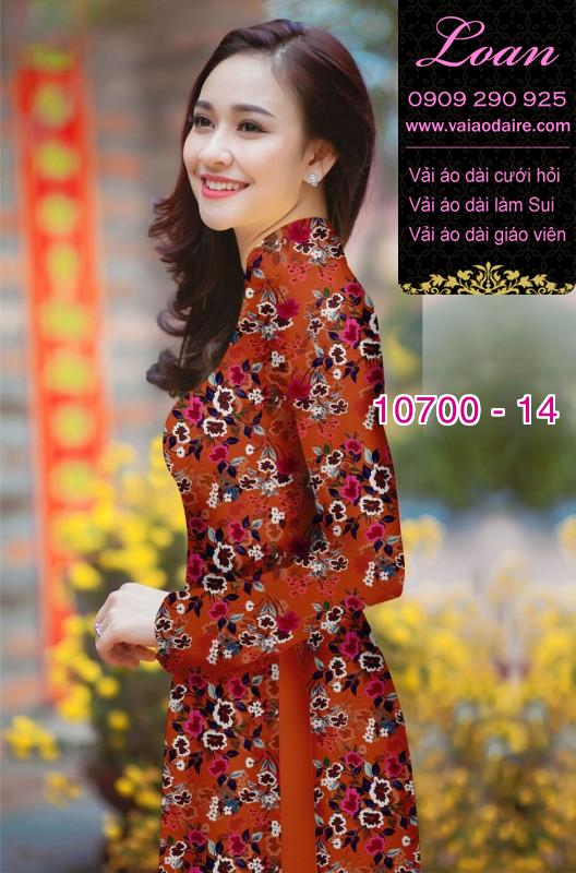 Vải áo dài hoa nhí