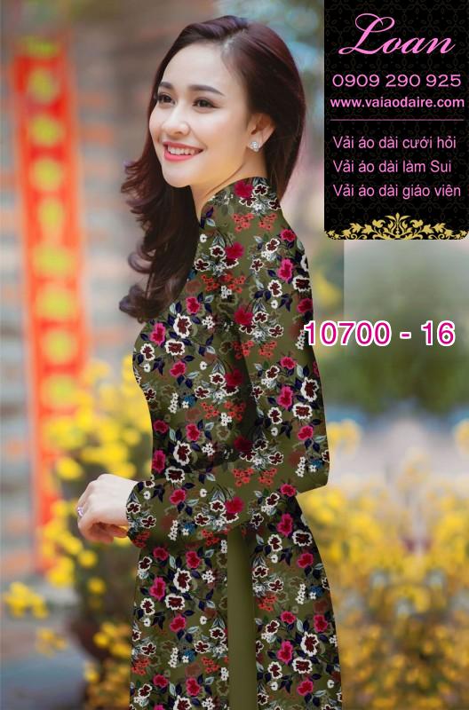 Vải áo dài hoa nhí
