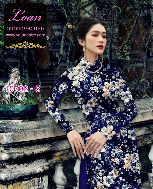 Vải áo dài hoa nhí