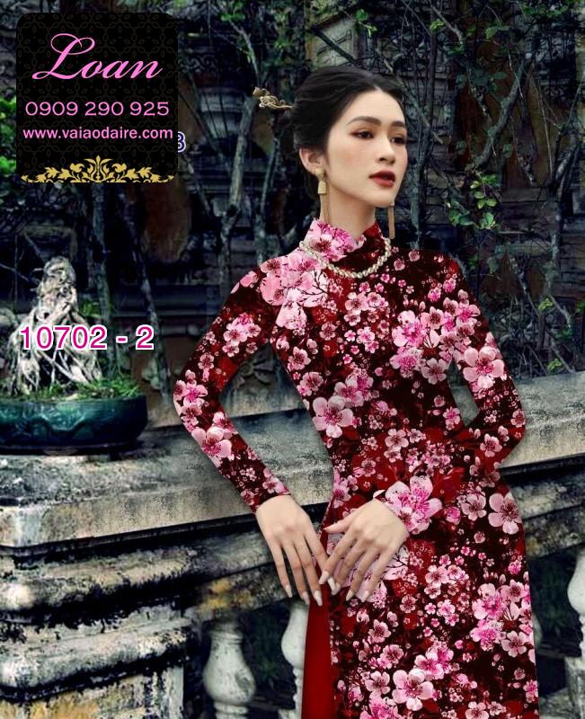 Vải áo dài hoa nhí