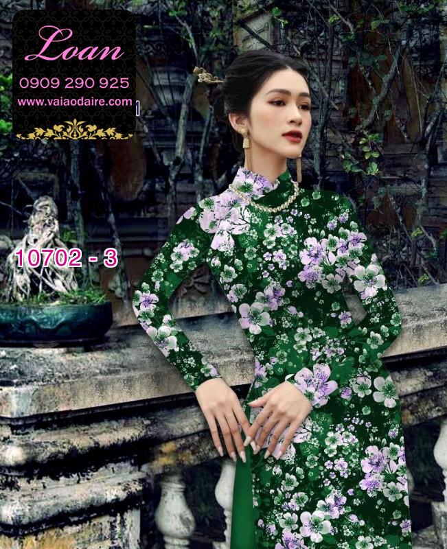 Vải áo dài hoa nhí