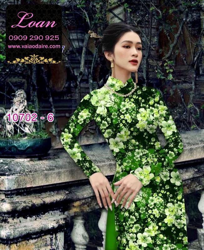 Vải áo dài hoa nhí