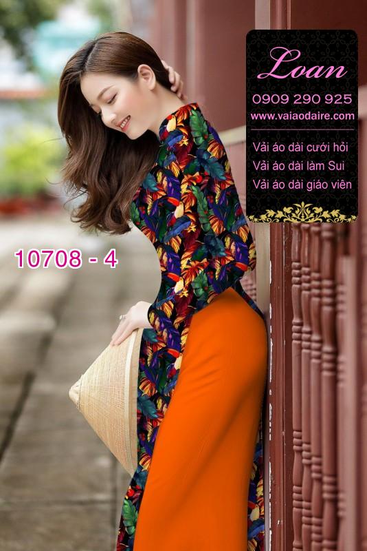Vải áo dài hoa nhí