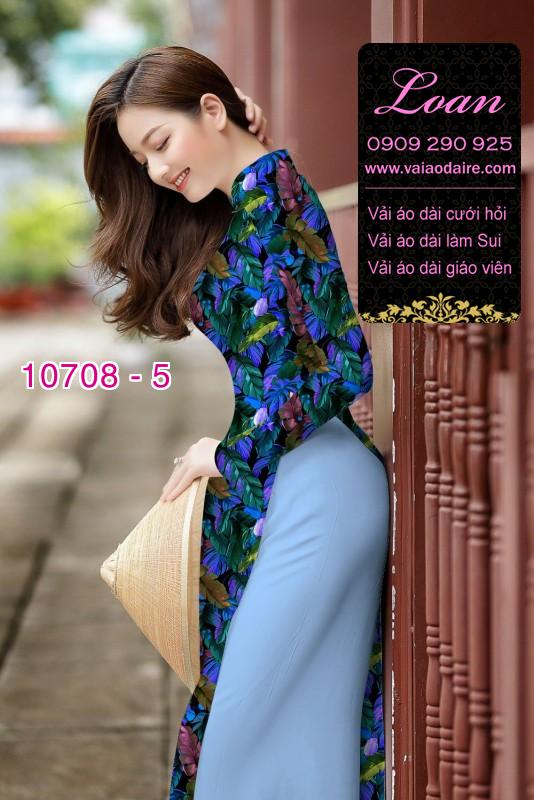 Vải áo dài hoa nhí