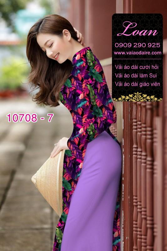Vải áo dài hoa nhí