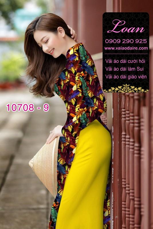 Vải áo dài hoa nhí