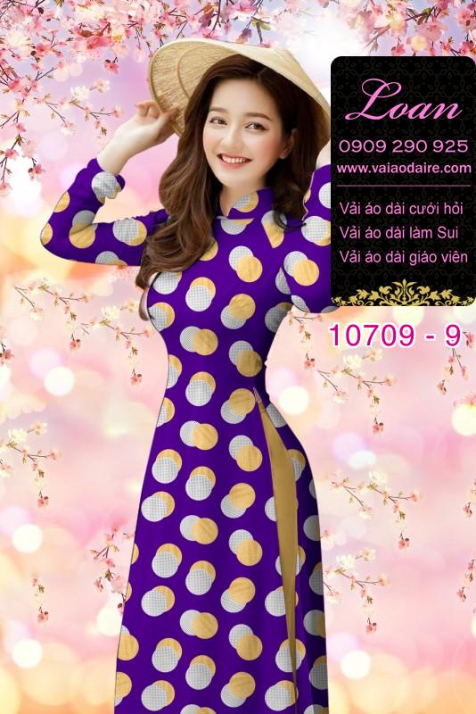 Vải áo dài bi lớn
