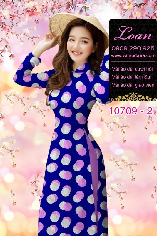 Vải áo dài bi lớn