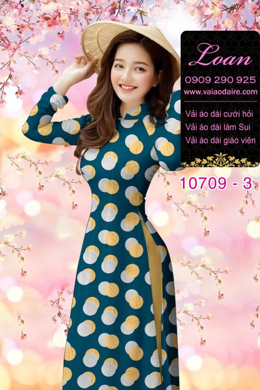 Vải áo dài bi lớn