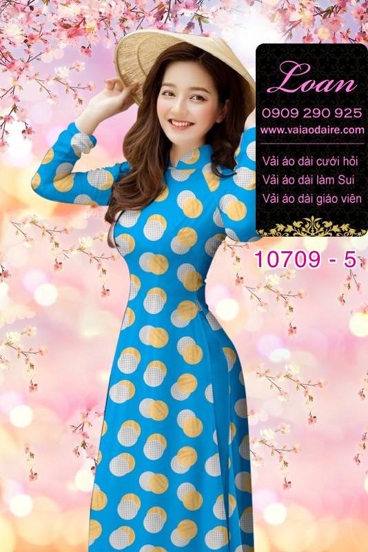 Vải áo dài bi lớn
