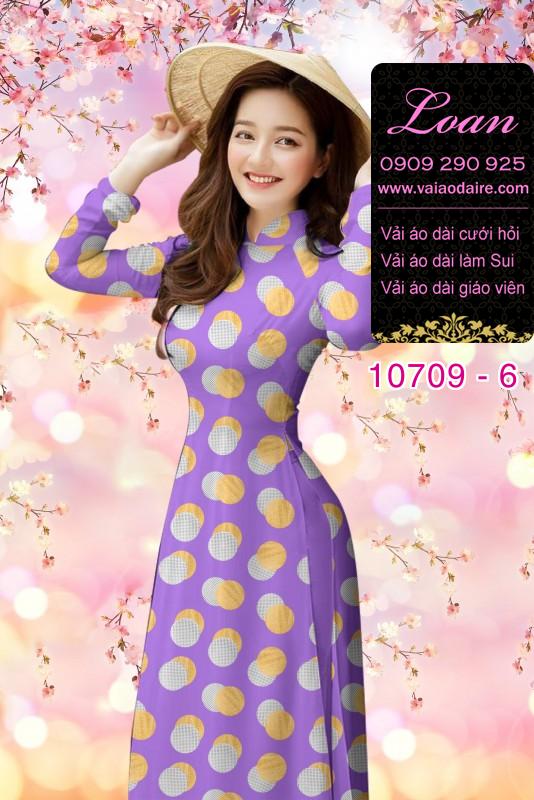 Vải áo dài bi lớn