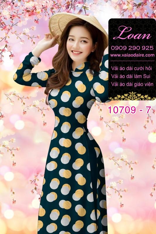 Vải áo dài bi lớn