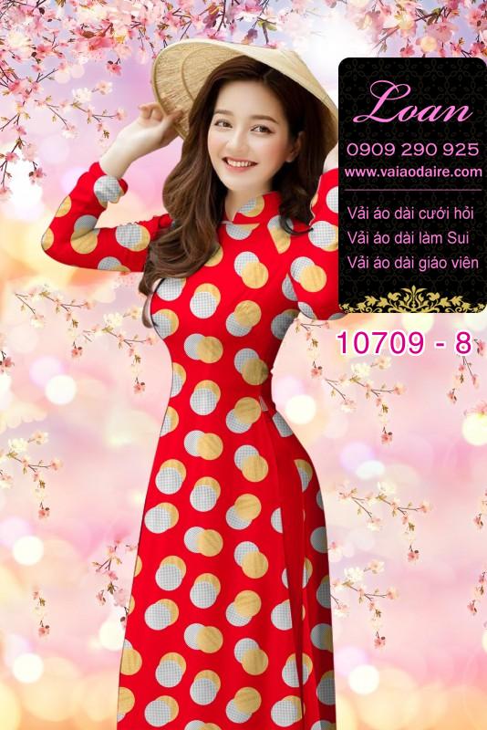 Vải áo dài bi lớn