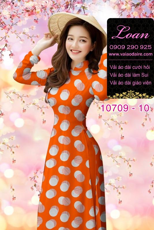 Vải áo dài bi lớn