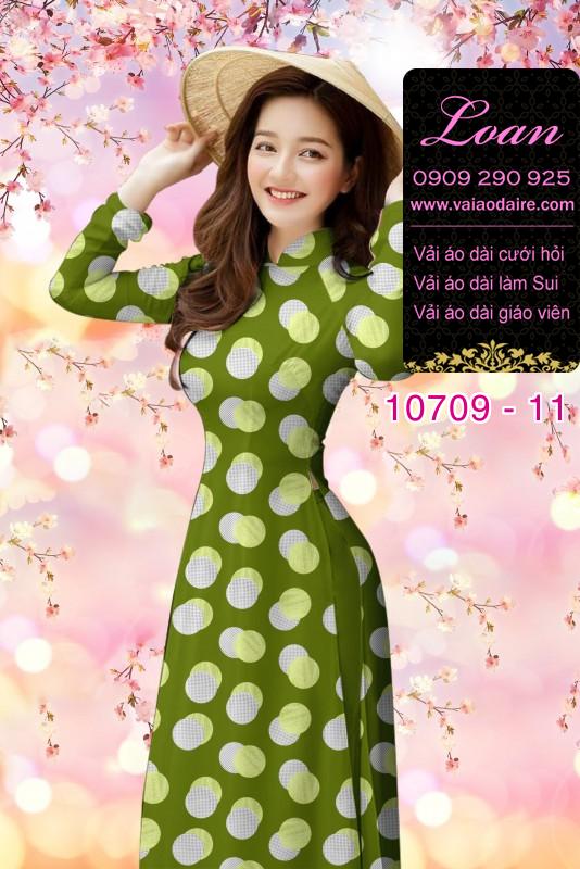 Vải áo dài bi lớn