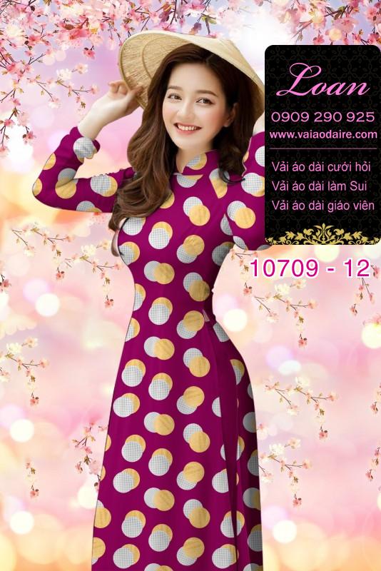Vải áo dài bi lớn