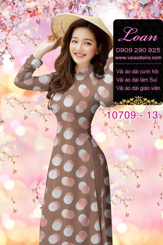 Vải áo dài bi lớn