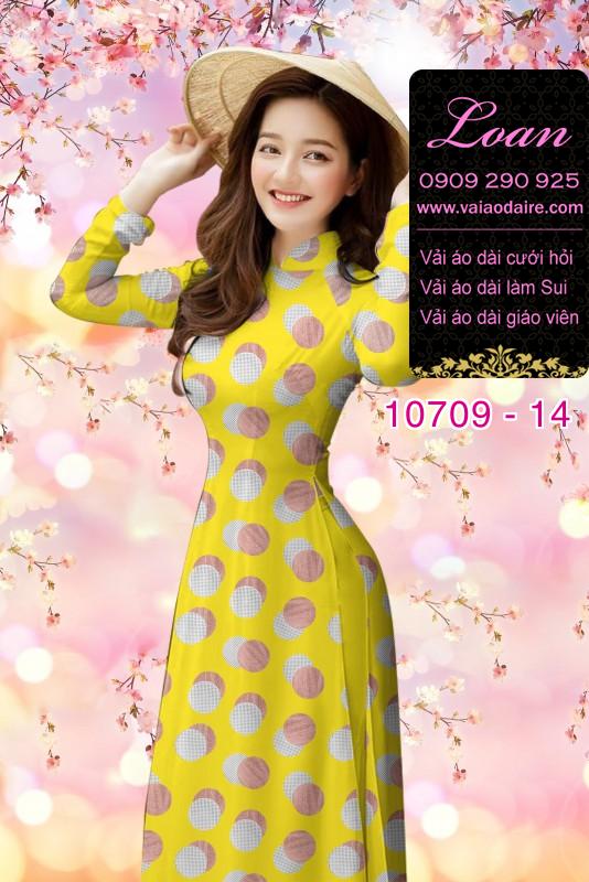 Vải áo dài bi lớn