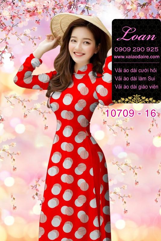 Vải áo dài bi lớn