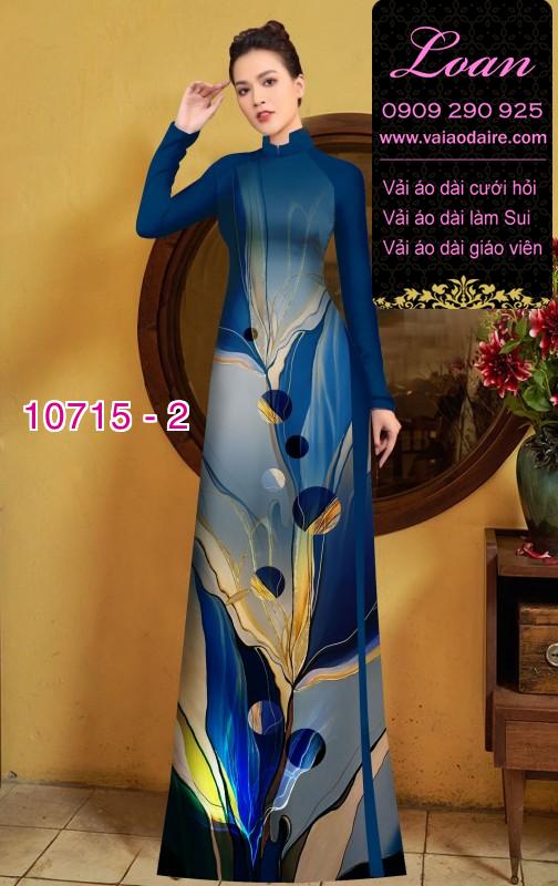 Vải áo dài hoa 3D